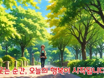 웃는 순간, 오늘의 행복이 시작됩니다