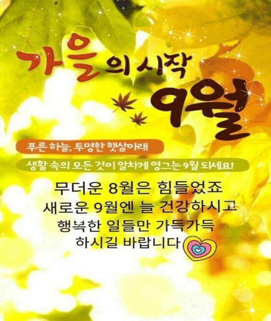 사랑하기 좋은 9월에는